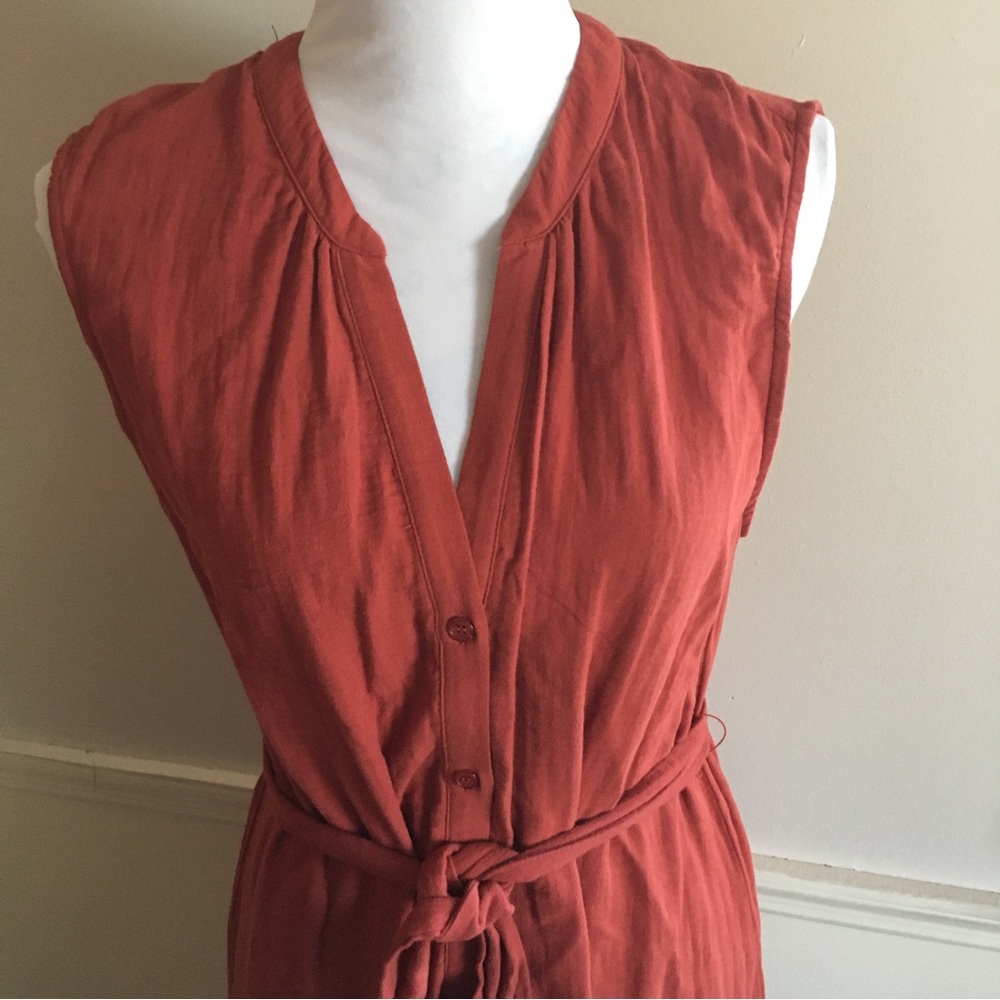 NWT DREW Amber Button-front Tiered Hi-Lo Dress Size Large - Picture 8 of 9